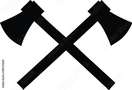 axe and log