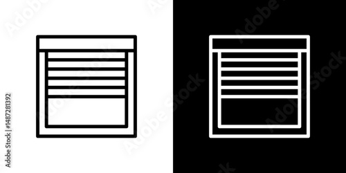 Blinds icon symbol pictogram UX UI designs