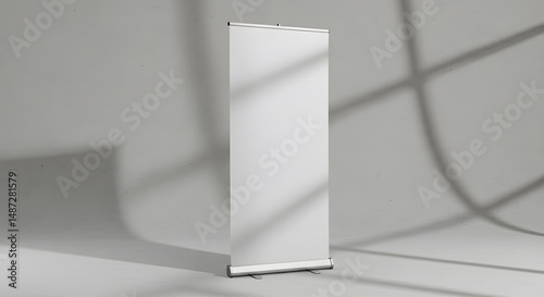 Blank Retractable Banner Stand Mockup Perfect for Presentation Design