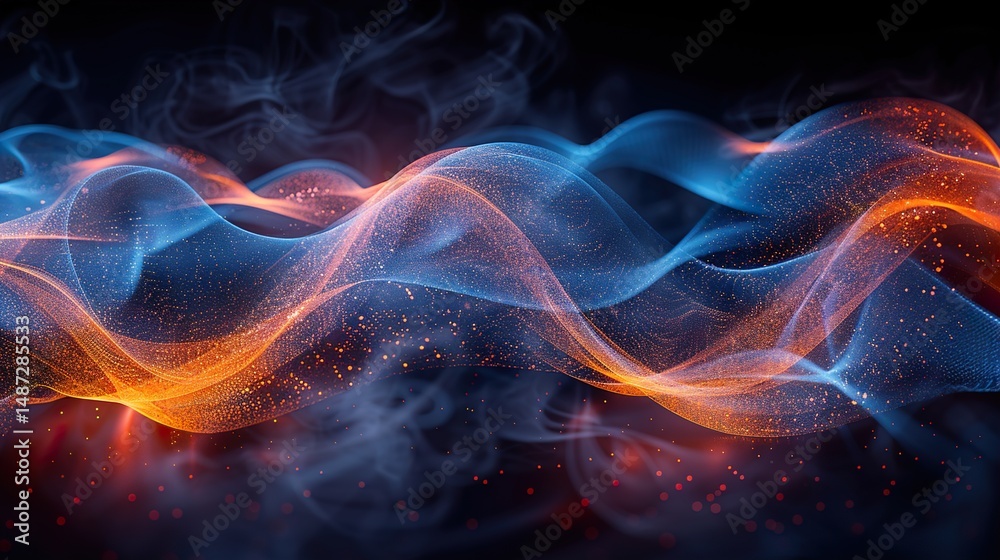Fototapeta premium Spirograph Hologram Hypnotic patterns created by rotating circle HD 8K eid ul azha wallpaper Photographic Image