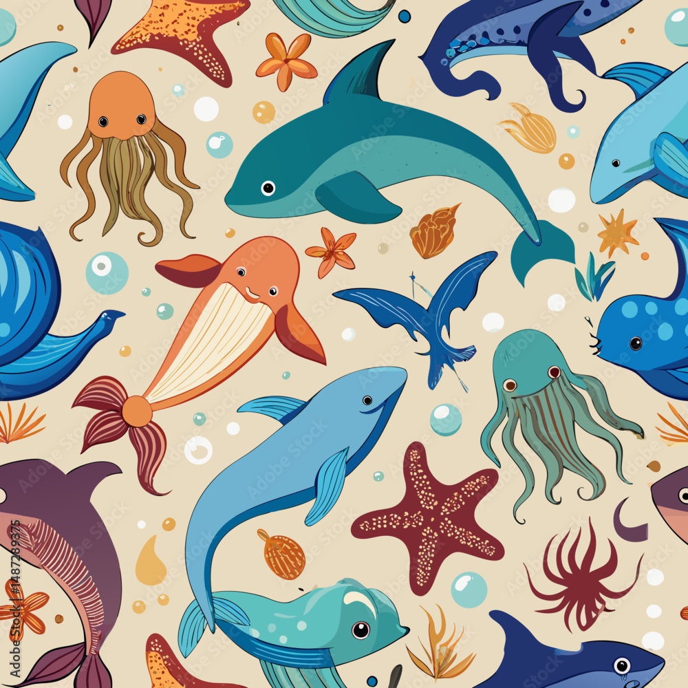 Oceanic Beast Patterns
