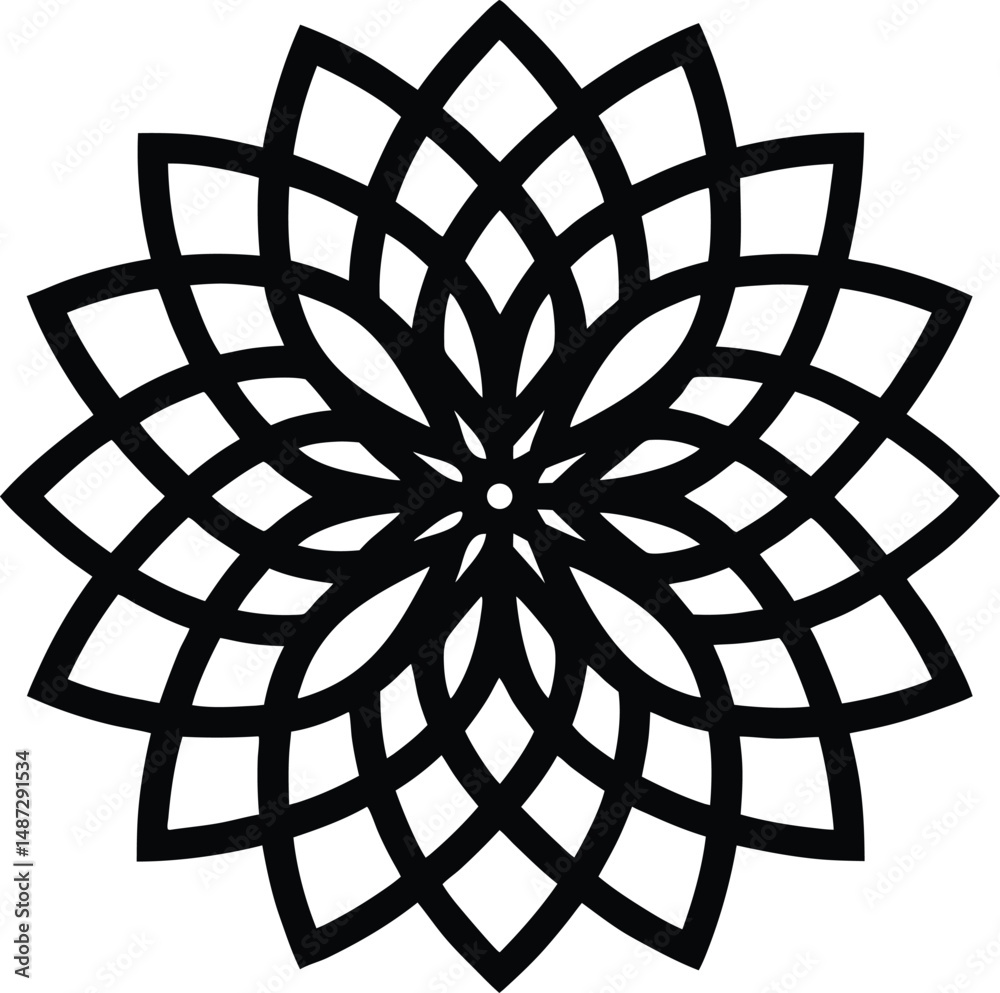 Obraz premium abstract floral ornament