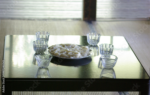 夏の帰省_そうめんの昼食