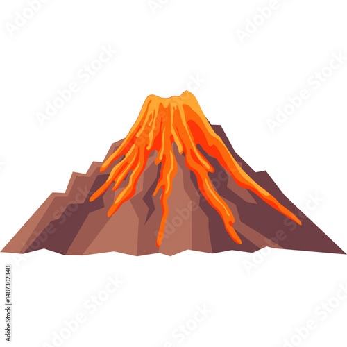Volcano Illustration