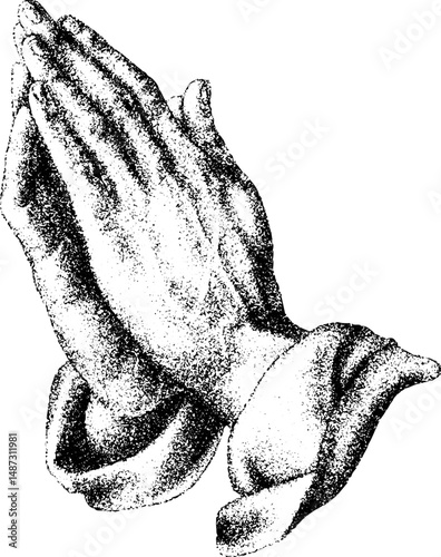 Praying Hands Vector illustration. Praying Hands