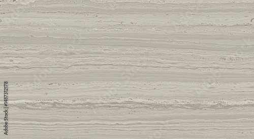 Wallpaper Mural A close up of a light beige travertine stone surface with horizontal lines and subtle variations texture Torontodigital.ca
