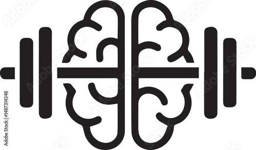 Brain Training Barbell Icon