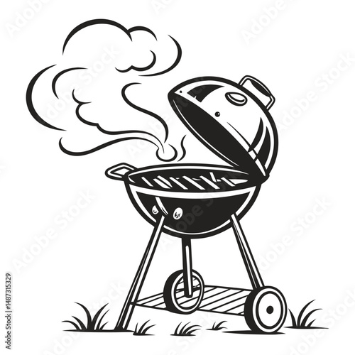 Delicious bbq grill summertime outdoor cooking