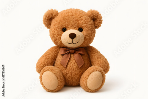 Teddy Bear's Warmth: A lovable teddy bear radiates comfort, innocence, and nostalgia. With its soft fur, endearing smile, and delicate bow, it becomes a symbol of childhood joy.