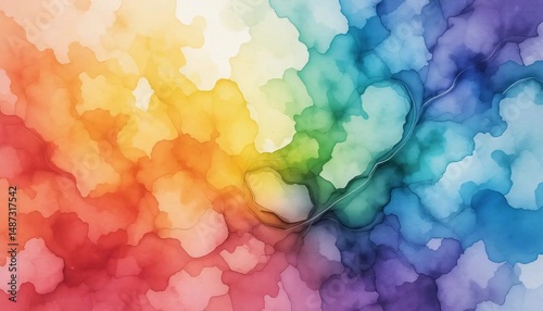 Watercolor Abstract Harmony