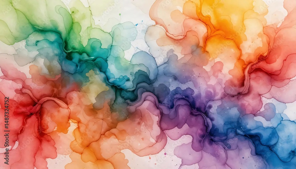 Fototapeta premium Watercolor Abstract Harmony