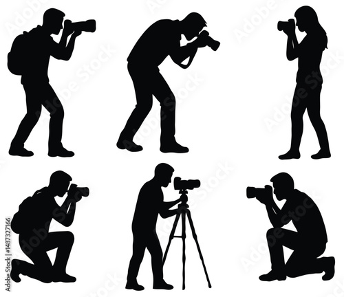 Photographer silhouettes