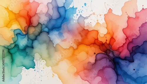 Watercolor Abstract Harmony