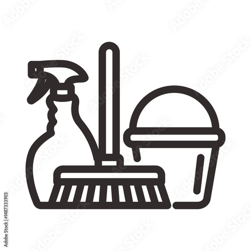 Make a Professional Cleaning Service Icon Vector