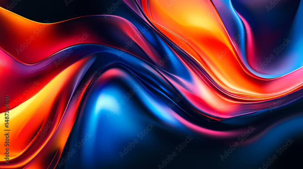 Obraz premium Abstract Flowing Colors