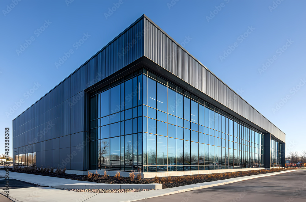 Obraz premium Modern Industrial Building Facade