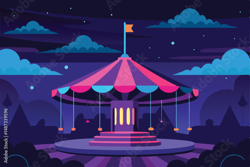carousel at night