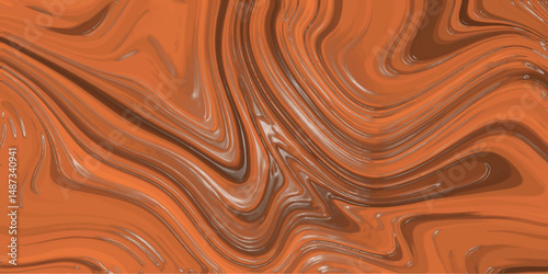 Abstract orange and brown swirls seamless texture for creative designs and digital backgrounds
