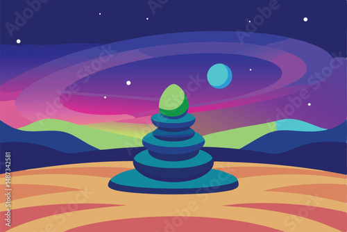 ufo in the night