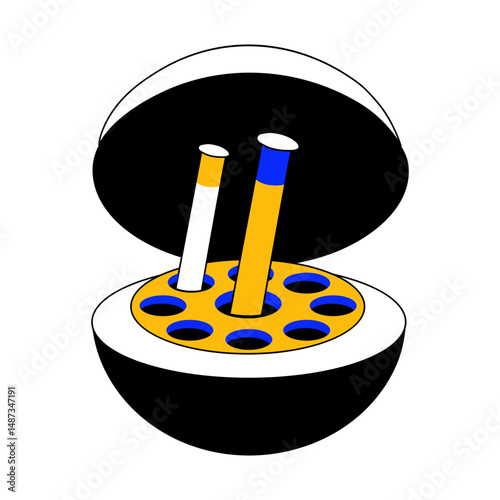 A sketchy illustration showing lab centrifuge
