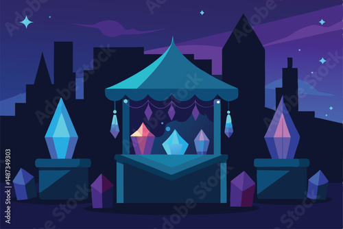 fairy tale castle vector illustration