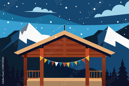 house in the mountains