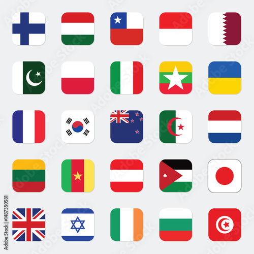 Free Download flags of the world vector - GFXLoad