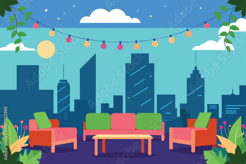 vector illustration of city
