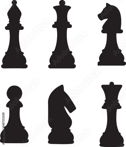set of chess pieces