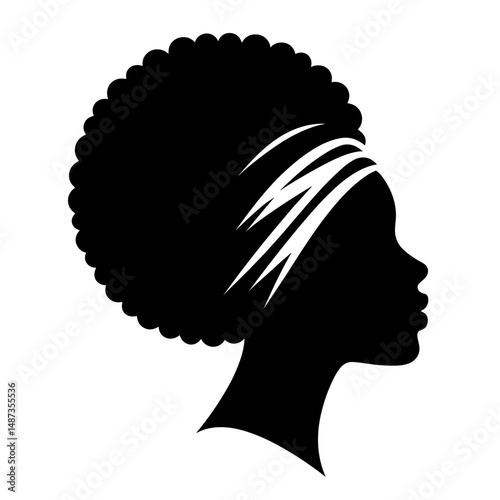 African woman with headwrap symbolizing culture and pride