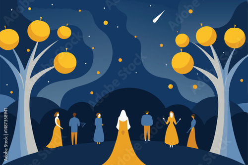 night sky with stars