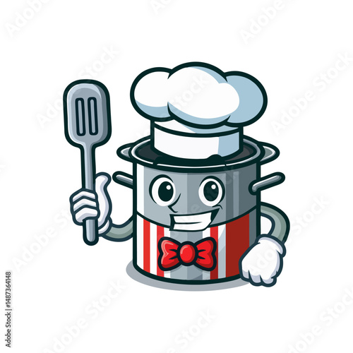 Cooking Mascot Kitchen Character Design for Chef Cartoon Illustration Restaurant Branding Food Logo Delicious Tasty Menu Gourmet Fastfood Snack Bakery Kitchenware Icon Utensils