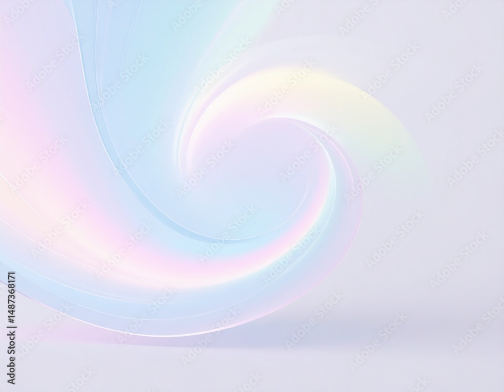 Fototapeta premium 透明感のある虹色のガラスの背景