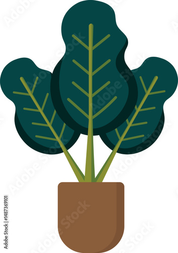 Plant illustration, clipart, for background designers