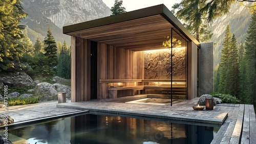 Mountaintop Sauna & Infinity Pool: Serenity in the Alps