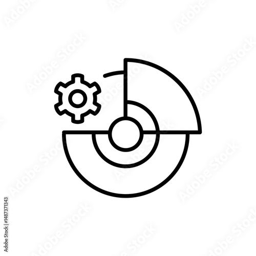 Data segmentation icon
