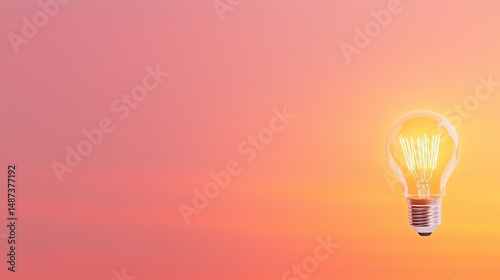 Explore the essence of entrepreneurship through a minimalist depiction in bright radiant pink hues, Capture the blissful vibes with vivid illumination in a top-down view,