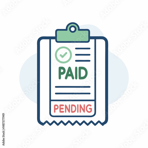 Create a bold, vector invoice icon with a single, prominent "1" indicating a numbered invoice.  The stroke should be thick and easily scalable.
