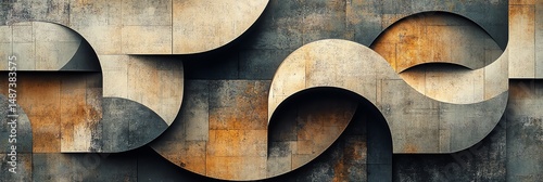 Wallpaper Mural Discover stunning geometric abstract wall textures with overlapping shapes! Perfect for modern decor, creative backgrounds, and artistic projects. Bold, trendy, and versatile designs Torontodigital.ca