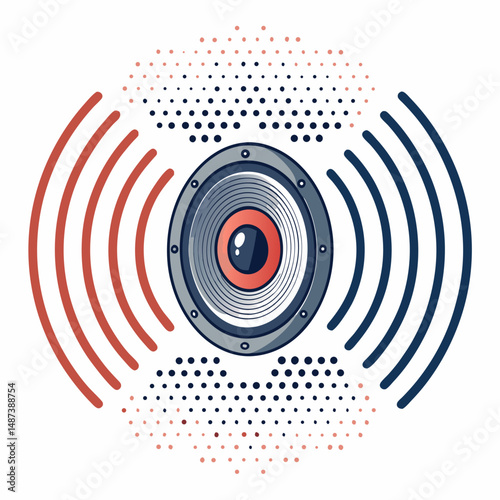 Design a bold, vector icon of a volume speaker, featuring a thick, clearly defined stroke.  Ensure high resolution and clean lines.