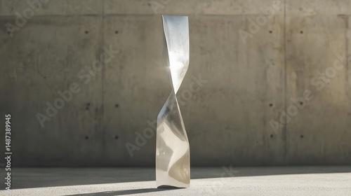 62. Blade-like structure standing vertically with faint glint