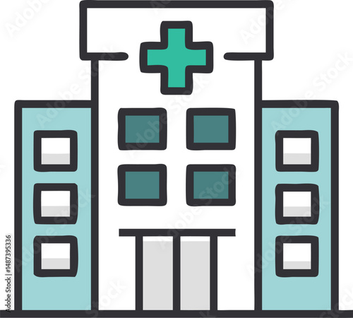 Healthcare Services Building Exterior Symbol Representation