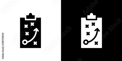 Tactics icon in solid flat trendy design style.