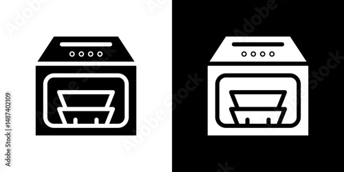 Money counting machine icon in solid flat trendy design style.