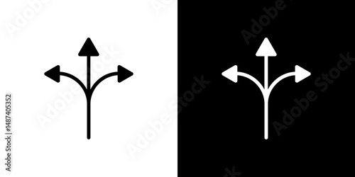 Flexibility icon in solid flat trendy design style.