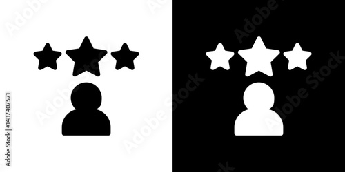 Customer loyalty icon in solid flat trendy design style.