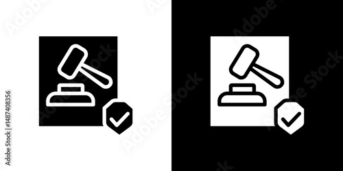 Code of conduct icon in solid flat trendy design style.