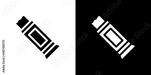 Chew gum icon in solid flat trendy design style.
