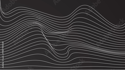 Dynamic Curve Line shapes particle wave of lines guilloche y2k futuristic glowing digital background 