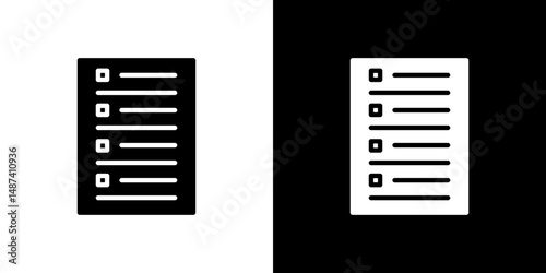 Assignment icon in solid flat trendy design style.